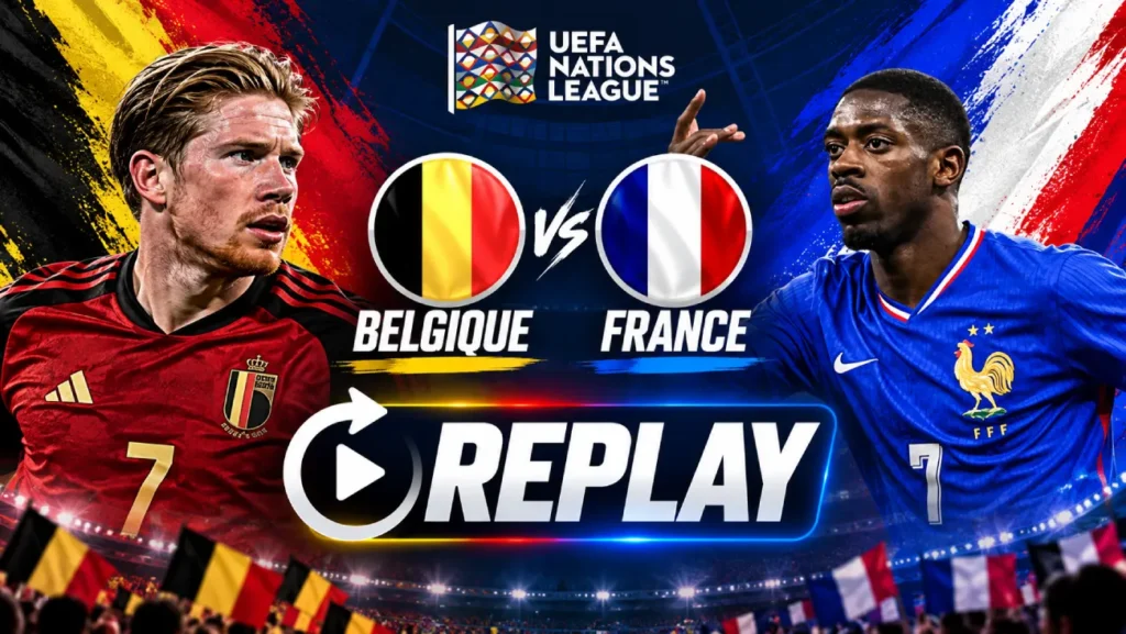 Où regarder le replay de Belgique – France ? Rediffusion en streaming