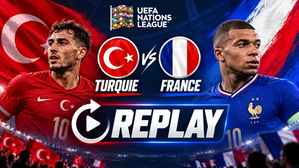Où regarder le replay de Turquie – France ? Rediffusion en streaming