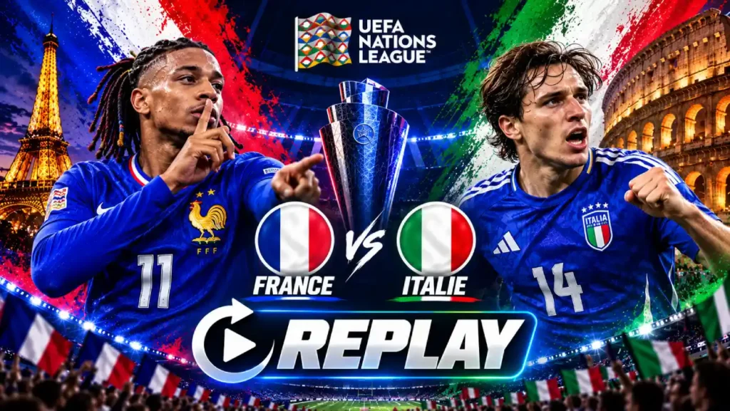 Où regarder le replay de France – Italie ? Rediffusion en streaming