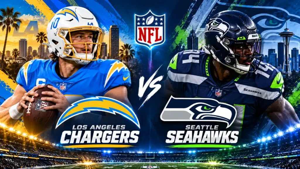 Où regarder Chargers – Seahawks (NFL) ? Diffusion TV et lien en streaming