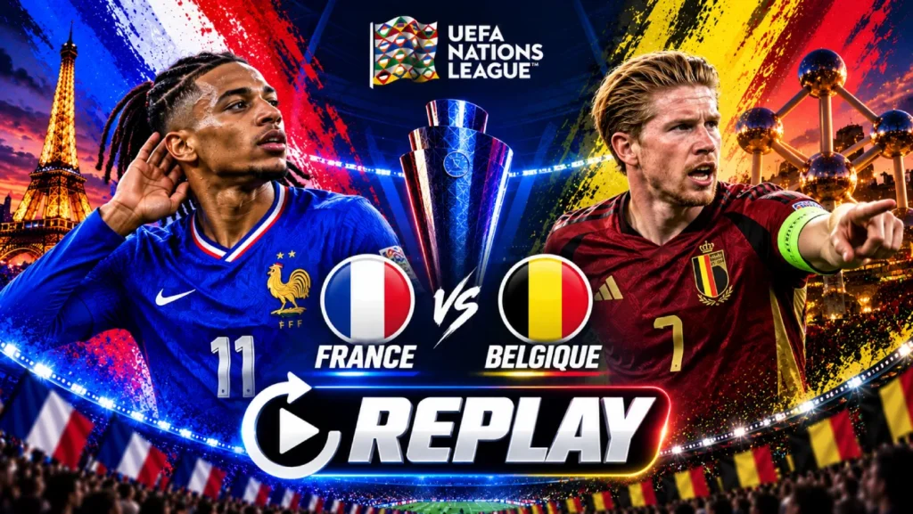 Où regarder le replay de France – Belgique ? Rediffusion en streaming