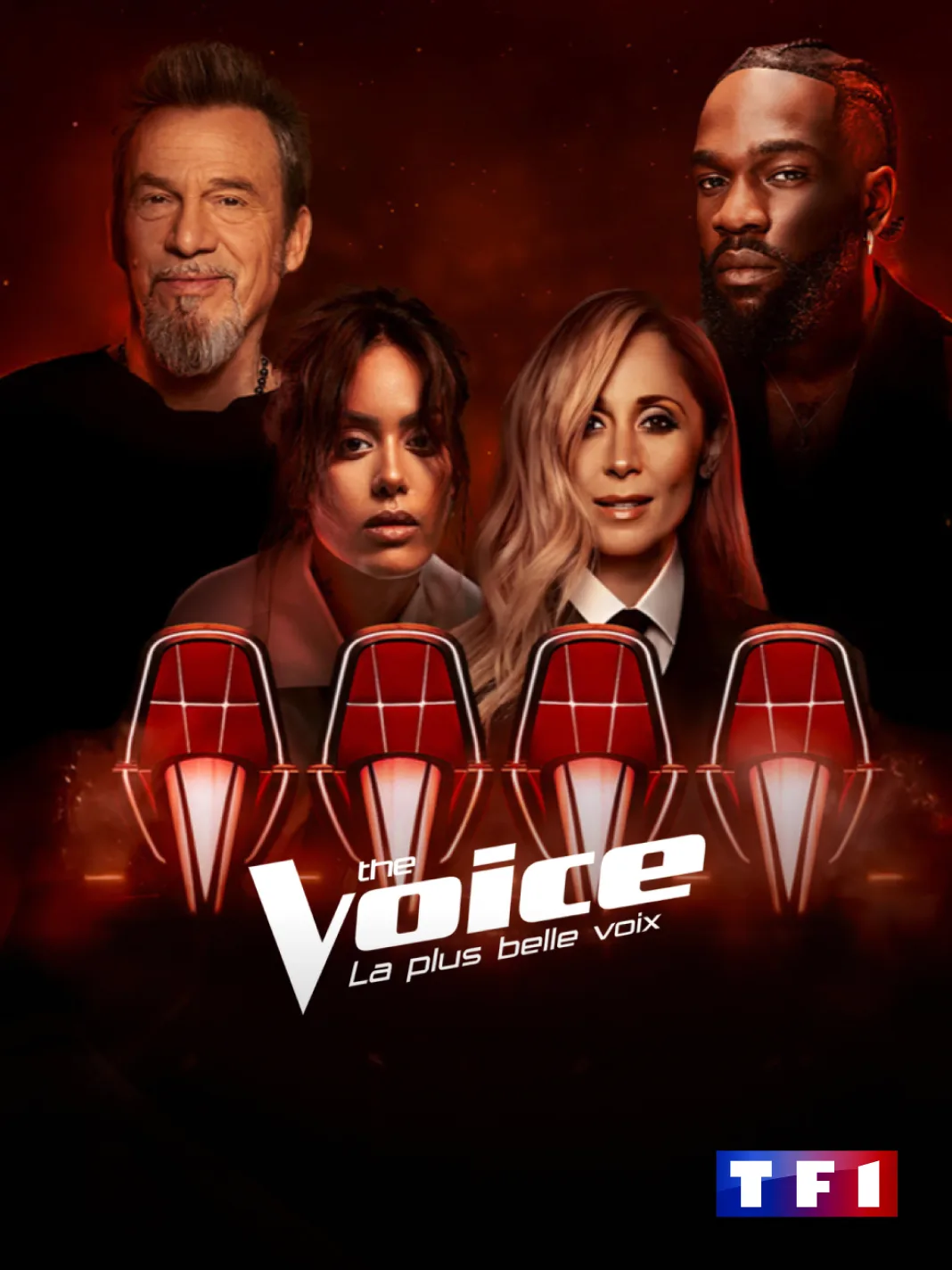 Jury de The Voice (Florent Pagny, Lara Fabian, Amel Bent, Tayc)